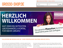 Tablet Screenshot of grosso-shop.de